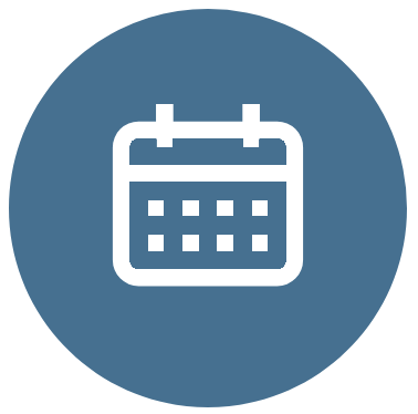 Calendar icon with a contrast ratio of 5 to 1.