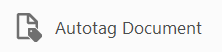 Autotag document button.