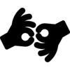 Sign language icon.