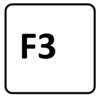 F3 key.