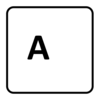 letter A key.