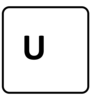 letter U key.