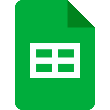 Google Sheets logo.